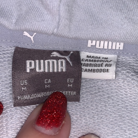 Puma Rebel Terry Woman’s Hoodie Sweatshirt Arctic ice - Picture 10 of 11